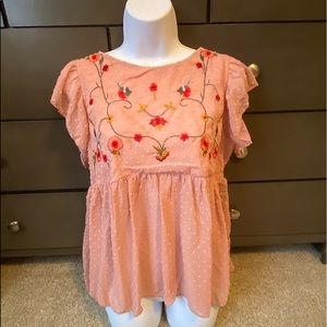 Pink Floral Top